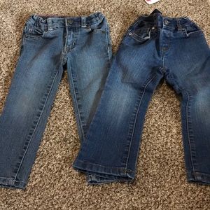 Two pairs girls jeans!